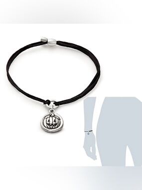 ALEX AND ANI Kindred Cord Halloween Jack O’Lantern Pull Cord Bracelet